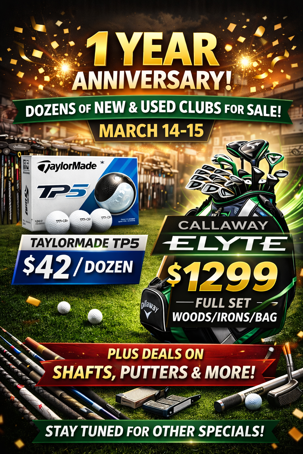 Clubhouse Hawaii 1 Year Anniversary Sale | Demo Clubs Must Go